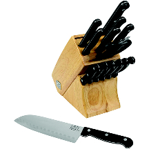KNIFE SET 15 PIECE BLOCK ST BLK POLYMER HANDLE - Sets